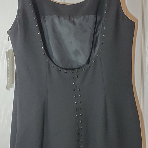 Jones New York Black Cocktail Dress - Size 10 NWT - Picture 5 of 12